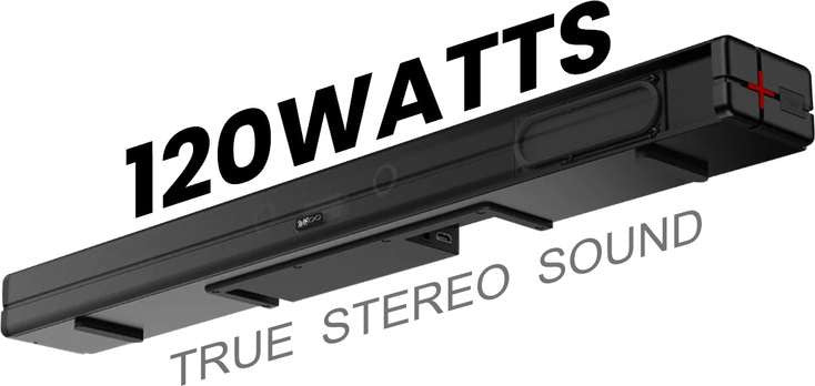Walta Elite BRIO_1200 120 W Bluetooth Soundbar (Black, 2.1 Channel)