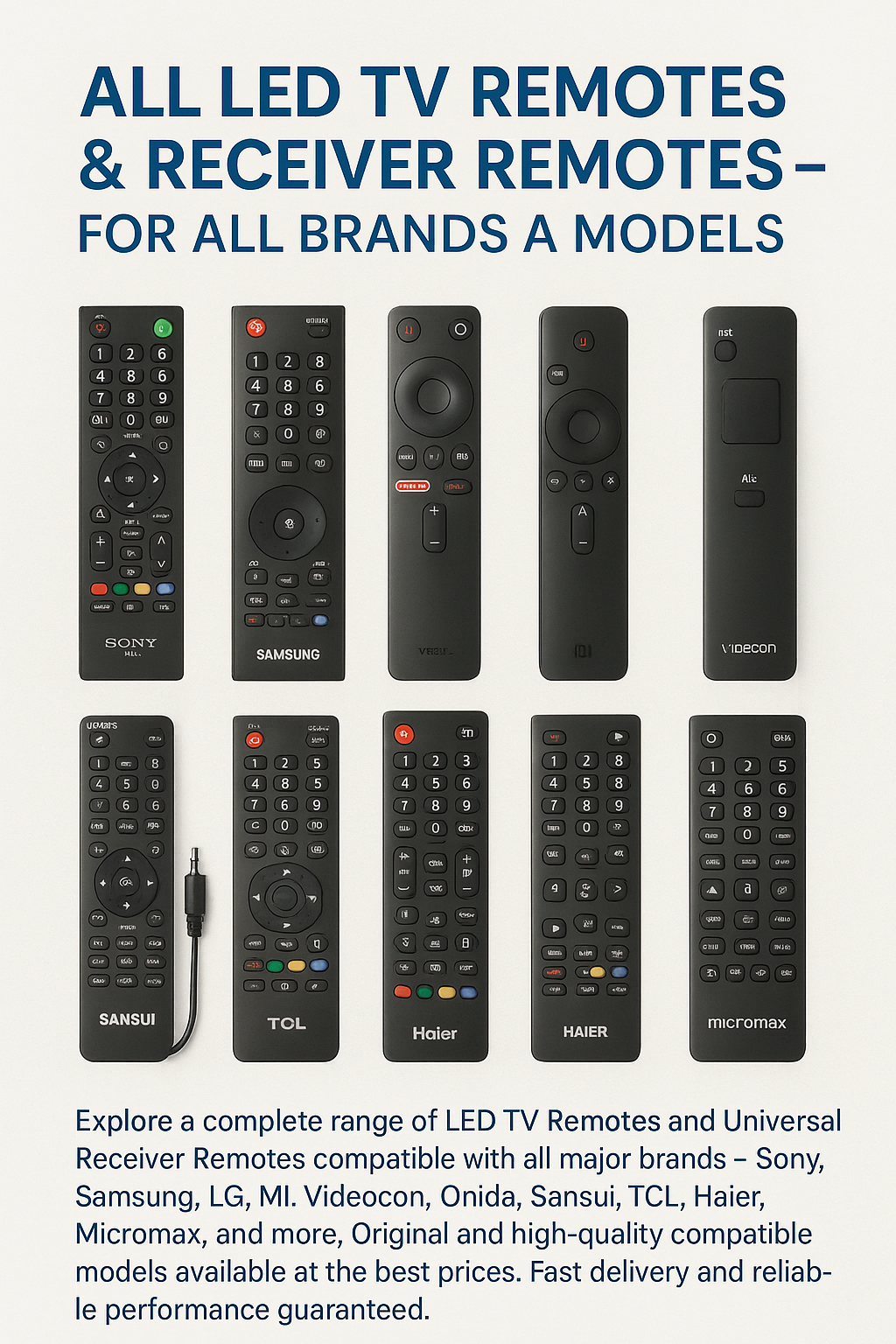 all led tv remotes